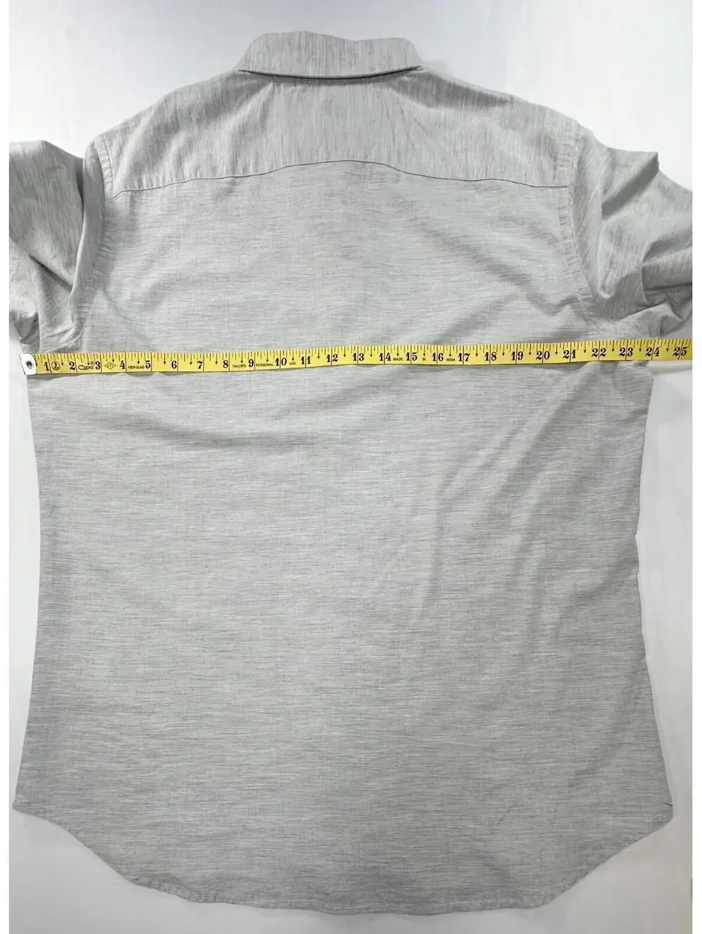 Banana Republic 1/4 Button Soft Wash Slim Polo Gray Mens L